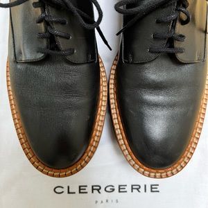 Clergerie Leather platform Oxfords —39